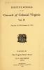 Executive Journals of the Council of Colonial Virginia, Vol. IV (October 25, 1721 - October 28, 1739)